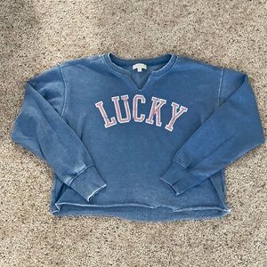 Lucky Brand Cropped Sweatshirt
